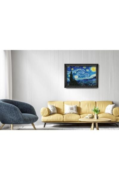 Art Puzzle Yıldızlı Gece 1000  Parça Çerçeveli Puzzle