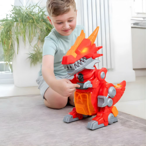 Teamsterz Sesli ve Işıklı Robo Wreckerz Mega Beast Oyun Seti