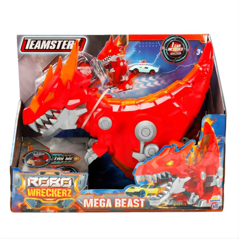Teamsterz Sesli ve Işıklı Robo Wreckerz Mega Beast Oyun Seti