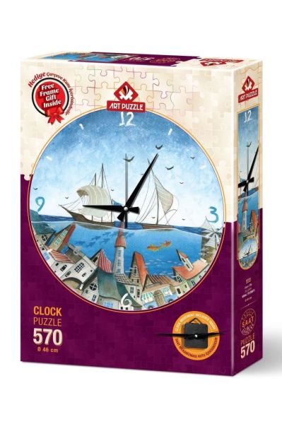 Art Puzzle Su Şehri 570 Parça Saat Puzzle