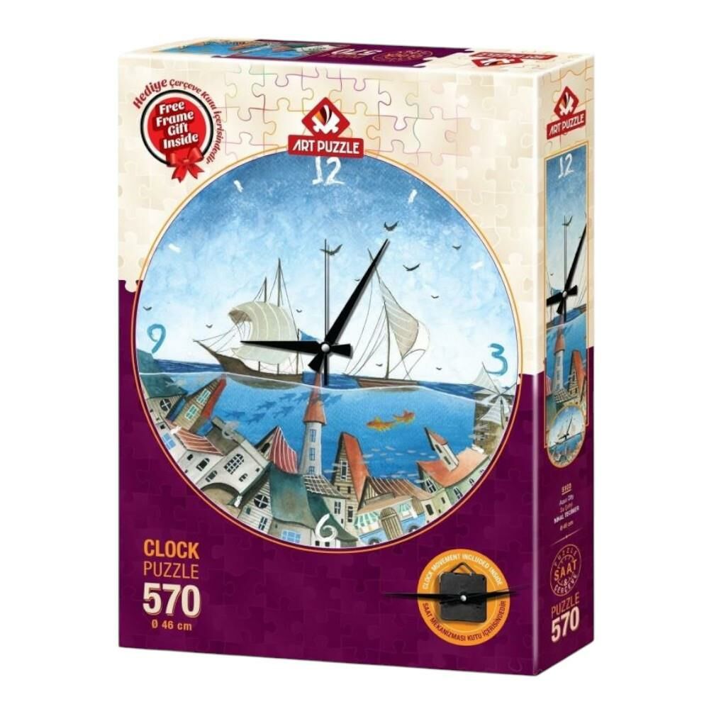 Art Puzzle Su Şehri 570 Parça Saat Puzzle