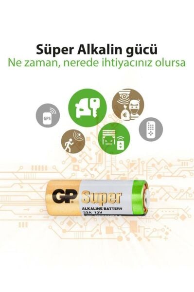 GP 23a 12v Alkalin Pil Kapı Kumanda Pili