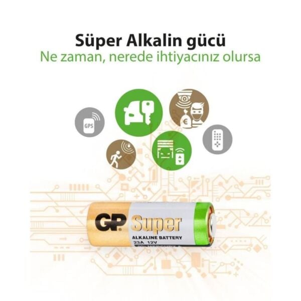 GP 23a 12v Alkalin Pil Kapı Kumanda Pili