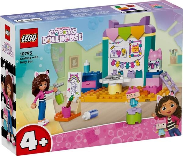 10795 LEGO® Gabby's Dollhouse Karton Yavru Kedi ile El Sanatları