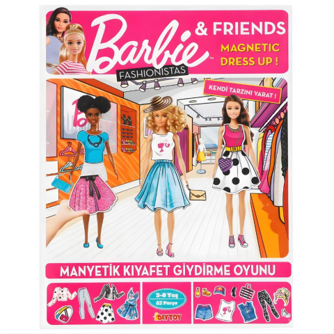 Barbie Fashionistas Manyetik Kıyafet Giydirme Oyunu