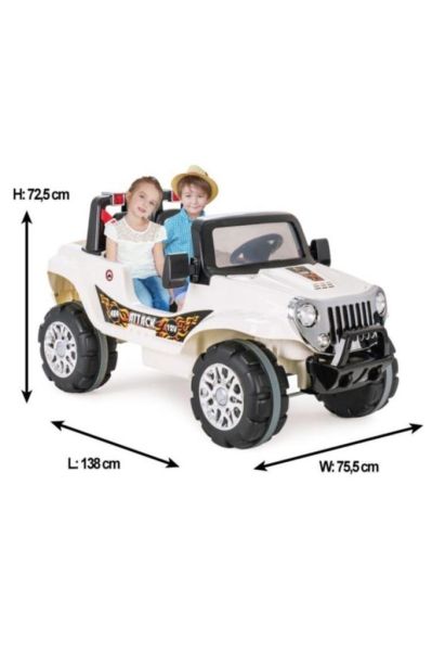 Attack Çift Kişilik Kumandalı Akülü Jeep 12v
