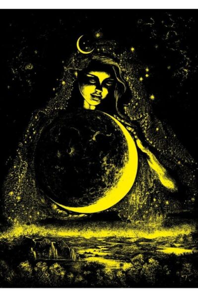 Art Puzzle Ay Tanrıçası 1000 Parça Neon Puzzle 5011