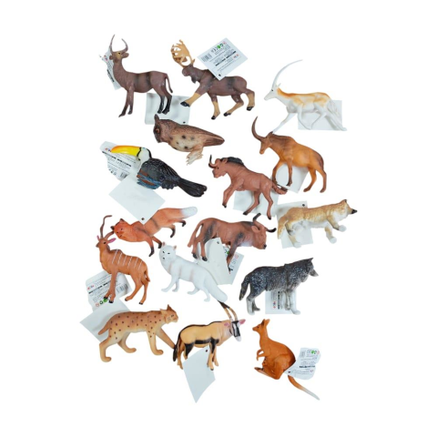 SH Plastik Figürler 18 Vahşi Hayvan Seti