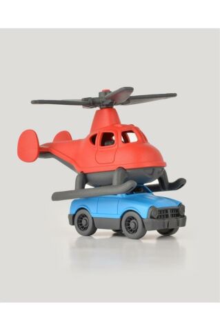 Lc Minik Taşıtlar Helikopter Ve Minik Araba- Kırmızı