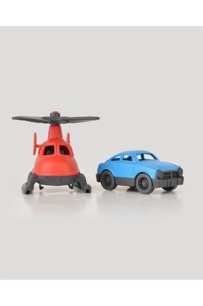 Lc Minik Taşıtlar Helikopter Ve Minik Araba- Kırmızı