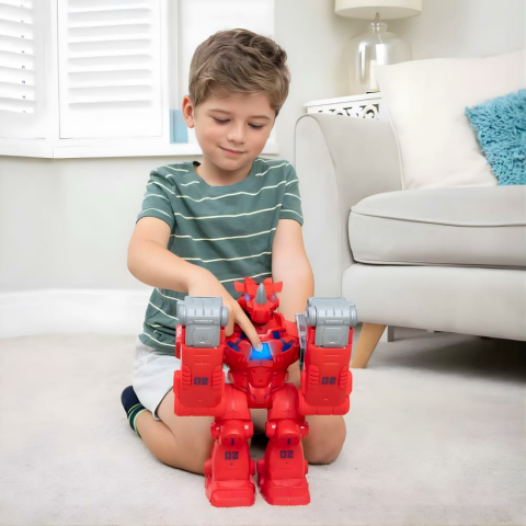 Teamsterz Sesli ve Işıklı Robo Wreckerz Rhino Slam Oyun Seti