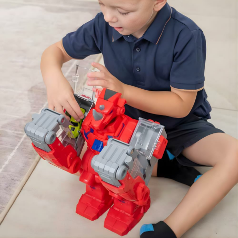 Teamsterz Sesli ve Işıklı Robo Wreckerz Rhino Slam Oyun Seti