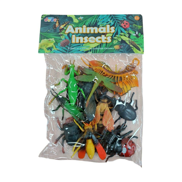 SH Plastik Figürler 12'li Böcek Seti