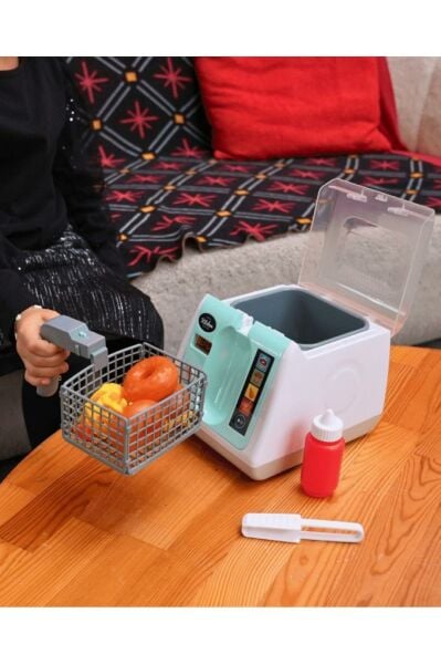 Dokunmatik Ekranlı Işıklı ve Sesli Oyuncak Fritöz