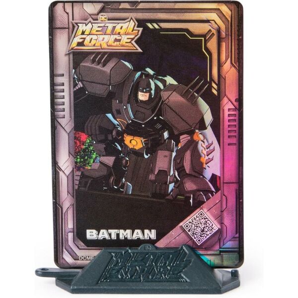DC Comics, Metal Force Batman Aksiyon Figürü, 15 cm Boyutunda ve 10 Cm Mini Figürlü, Yerleşik Patlayıcı ve Zırh Takımı, 4 Yaş ve üzeri Kız ve Erkek Çocuklar İçin Süper Kahraman Oyuncakları