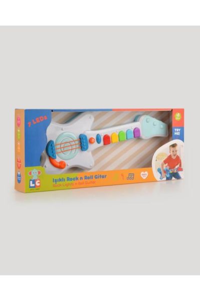 Işıklı Müzikli ve Çok Fonksiyonlu Rock'n Roll Gitar
