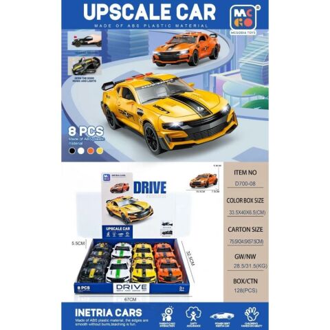 Sürtmeli Işıklı Sesli Araba