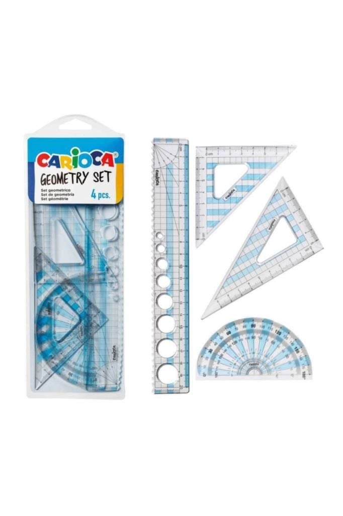 Geometrik Cetvel Seti 4 Parça