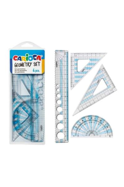 Geometrik Cetvel Seti 4 Parça