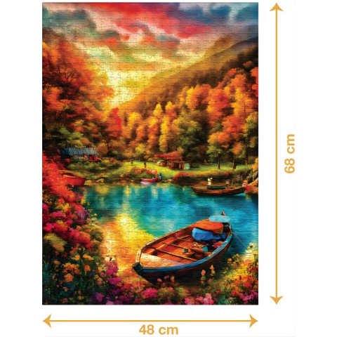 Ca Games Göl Manzarası - 1000 Parçalı Puzzle - 48 x 68 cm