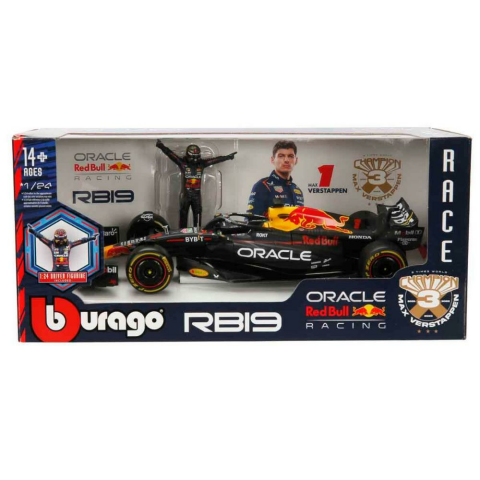 1:24 Oracle Red Bull Racing RB19 Figürlü Formula 1 Yarış Arabası