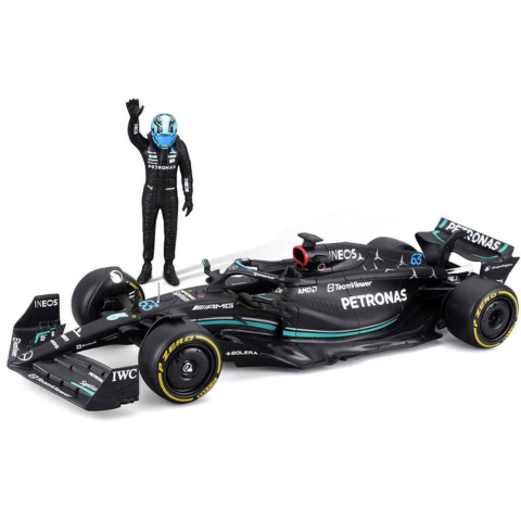 1:24 Mercedes AMG F1 W14 E Performance Figürlü Formula 1 Yarış Arabası