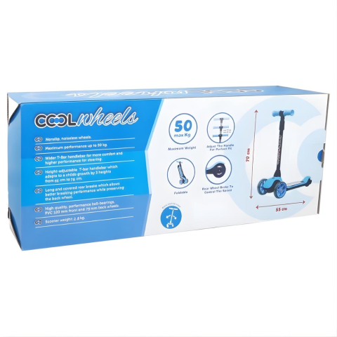 Cool Wheels Cortix Led Işıklı 3 Tekerlekli Katlanabilir Çocuk Scooter