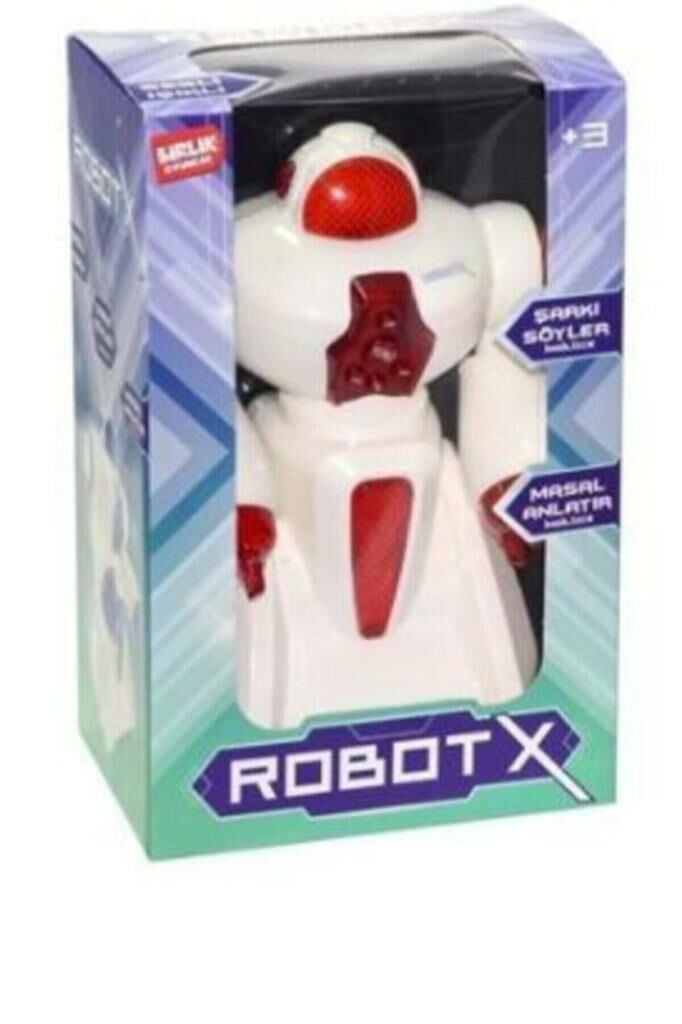 Robot / Pilli Robot X - Kırmızı Mavi