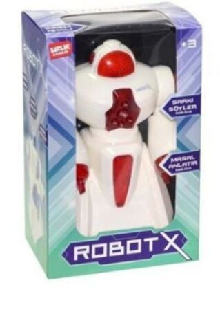 Robot / Pilli Robot X - Kırmızı Mavi