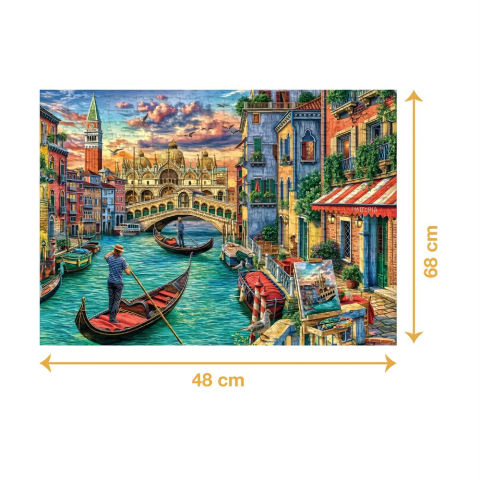 Ca Games Venedik Sokakları 1000 Parça Puzzle