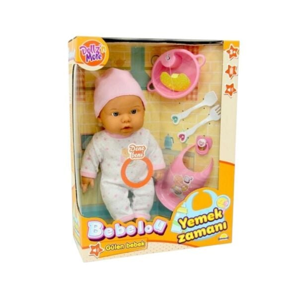 Bebelou Yemek Zamanı Sesli Bebek Seti 35 Cm / +3 Yaş