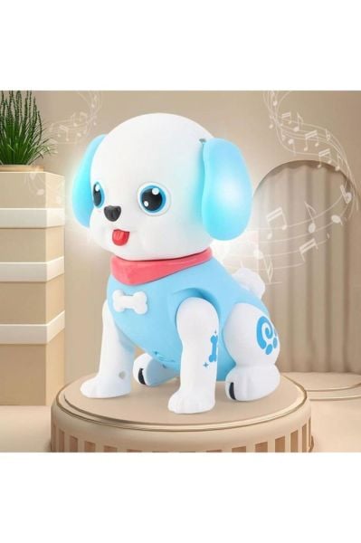 Sevimli Hareket Eden Pilli Sesli Robot Köpek
