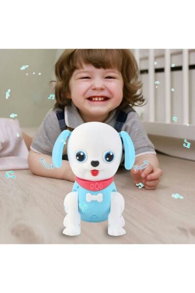 Sevimli Hareket Eden Pilli Sesli Robot Köpek