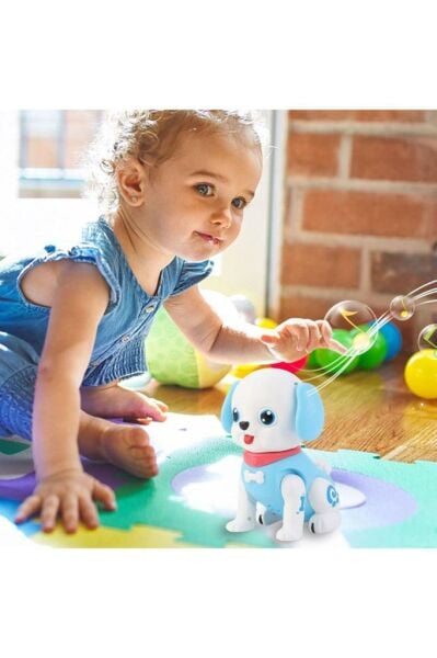 Sevimli Hareket Eden Pilli Sesli Robot Köpek