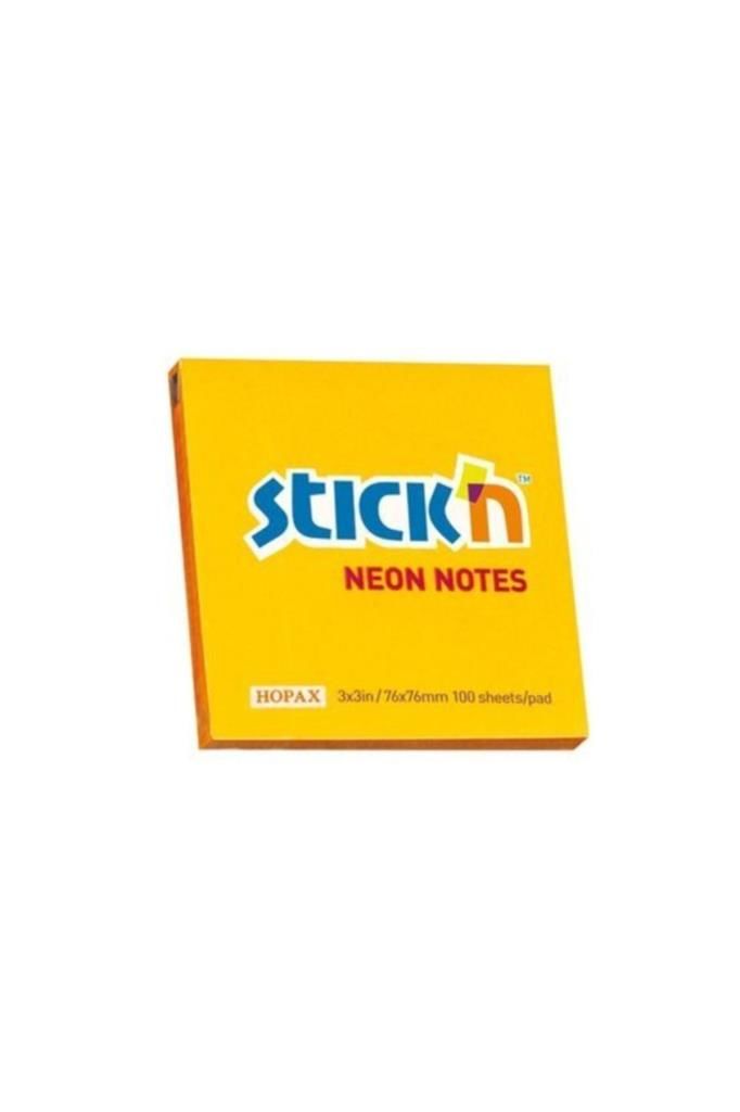 Yapışkanlı Not Kağıdı 76x76 Mm Neon Turuncu