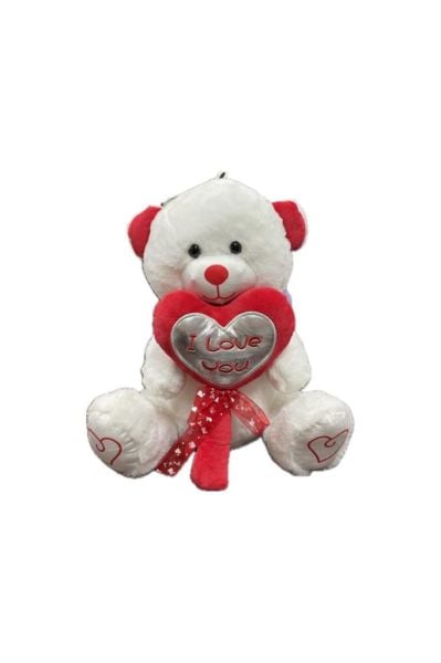 Şeker Kalpli Ayı Peluş 30 Cm 62963