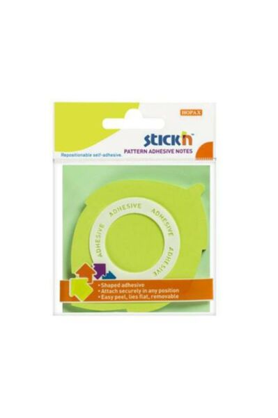 Stickn 21543 Yapışkanlı Not Kağıdı Yaprak Şekilli 50 Yaprak 70x70 Mm Yeşil
