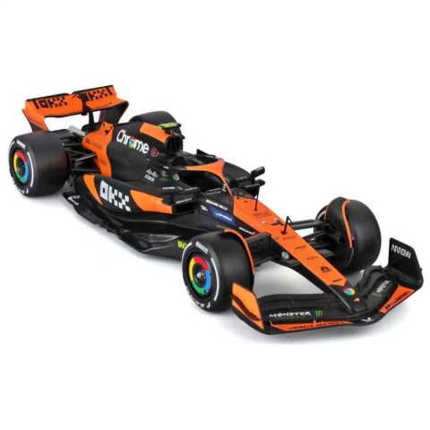 1:24 McLaren MCL38 Miami Grand Prix 2024 Figürlü Formula 1 Yarış Arabası