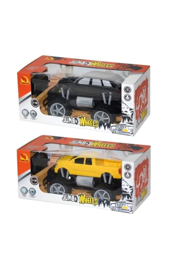 1:18 Uzaktan Kumandalı Jumbo Wheels Usb Şarjlı Araba 26 cm