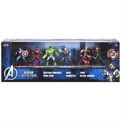 Jada Marvel Avengers Nano 6'lı Diorama Figür Paketi