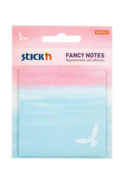 Stickn 21729 Yapışkanlı Not Kağıdı Fancy 3.seri 30 Yaprak 76x76 Mm