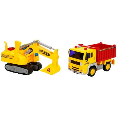 1:20 Maxx Wheels Sesli ve Işıklı İnşaat Oyun Seti