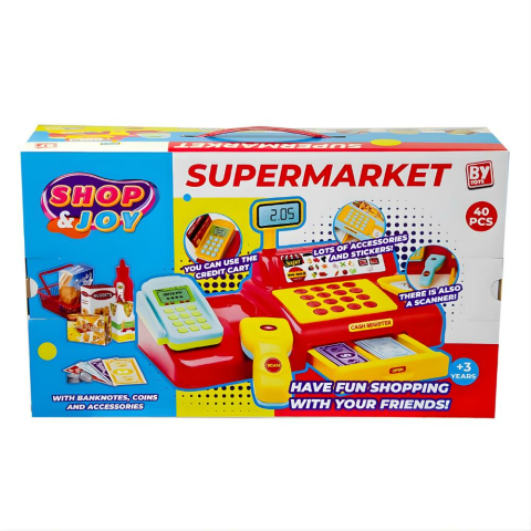 Shop & Joy Yazar Kasa Alışveriş Süpermarket Seti