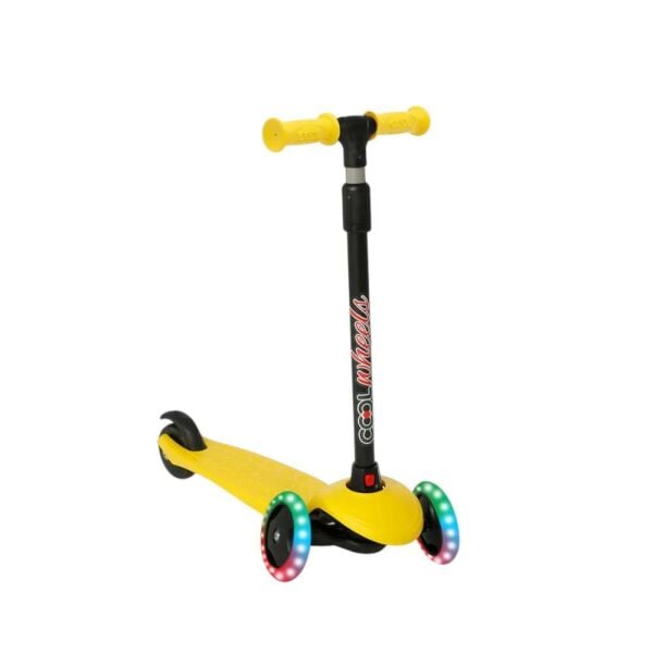 Cool Wheels Işıklı Star Scooter Sarı (+ 50 Kg)
