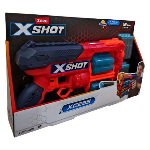 X-Shot Excel Xcess 16 Mermili Sünger Dart Atan Silah 30 cm