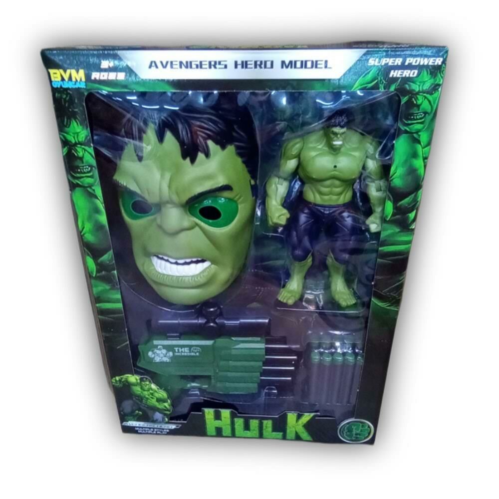 Kutulu Maske Hulk Dart Fırlatıcılı Set FAB.0250 *24