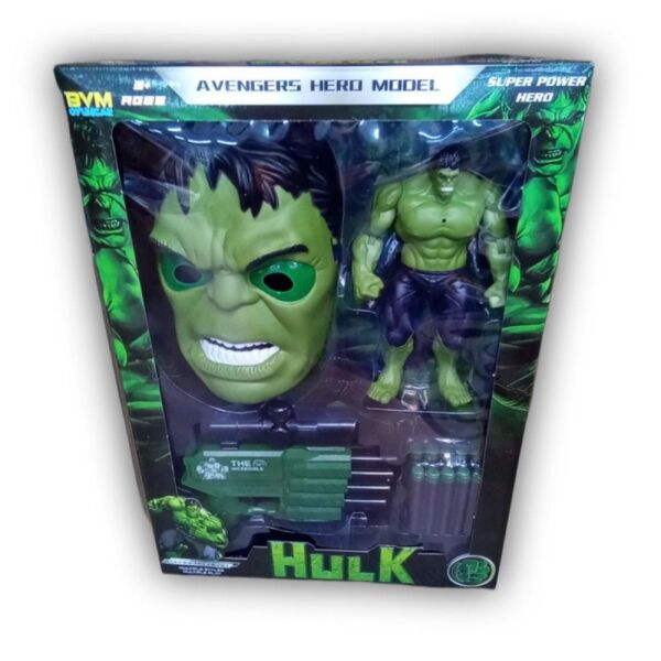 Kutulu Maske Hulk Dart Fırlatıcılı Set FAB.0250 *24