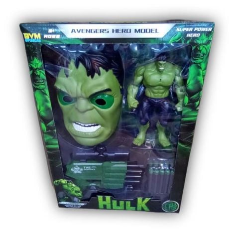 Kutulu Maske Hulk Dart Fırlatıcılı Set FAB.0250 *24