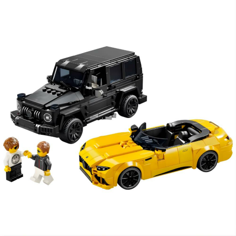 LEGO Speed Champions Mercedes-AMG G 63 ve Mercedes-AMG SL 63 76924 – 10 Yaş ve Üzeri Araç Tutkunları için 2 İnşa Edilebilen Model İçeren Yaratıcı Oyuncak Yapım Seti (808 Parça)