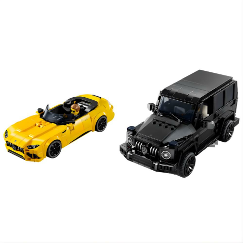LEGO Speed Champions Mercedes-AMG G 63 ve Mercedes-AMG SL 63 76924 – 10 Yaş ve Üzeri Araç Tutkunları için 2 İnşa Edilebilen Model İçeren Yaratıcı Oyuncak Yapım Seti (808 Parça)